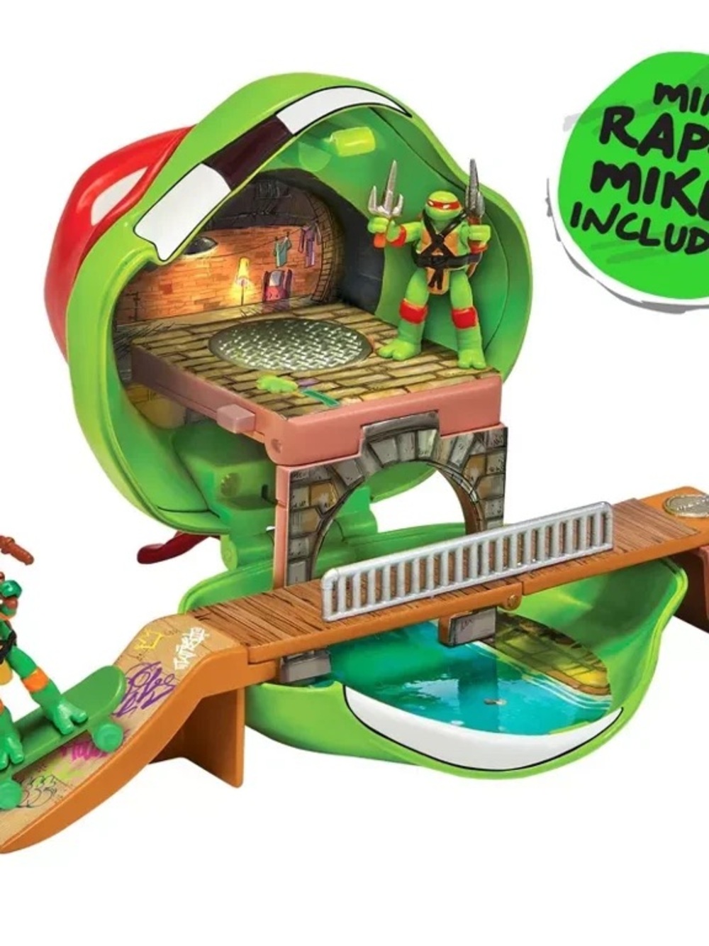 Teenage Mutant Ninja Turtles Big Mouth Raphael Micro Playset